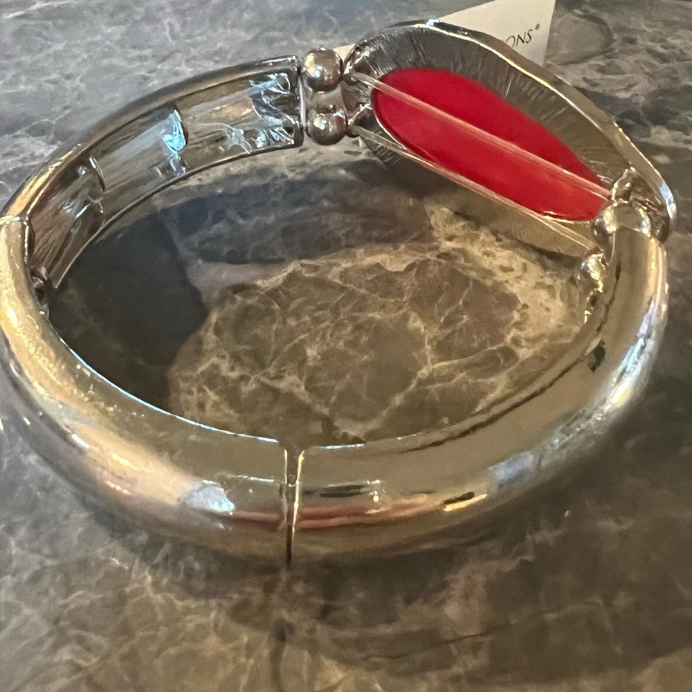 Red and Silver Bracelet - Picture 4 of 4